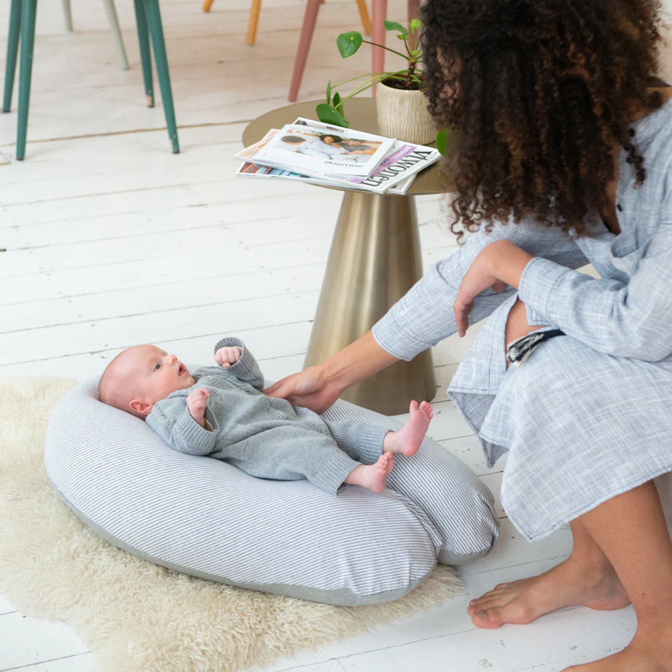Babylab-doomoo coussin allaitement buddy light grey1