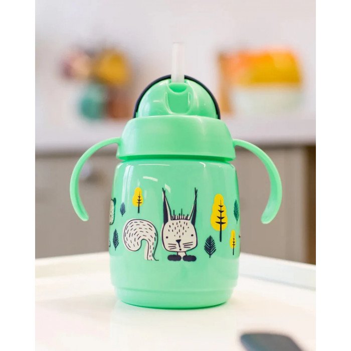 babylab-tommee tippee- gourde paille verte2