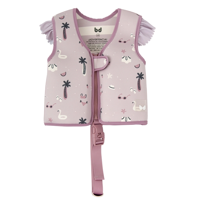 BABYLAB-BIMBIDREAMS-GILET FLOTTANT ROSE2