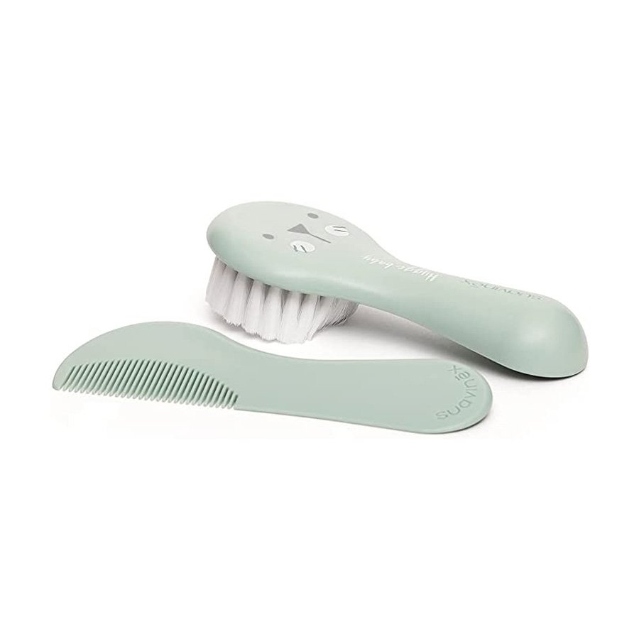 babylab-suavinex-brosse et peigne vert