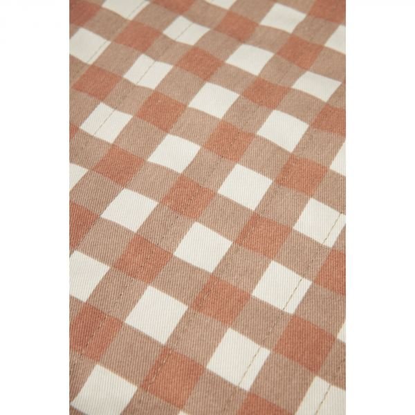babylab-nobodinoz-sac isotherme terracotta checks