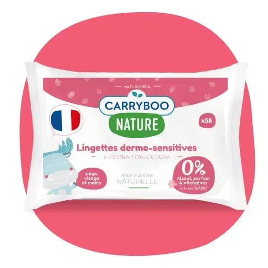 babylab-carryboo-lingettes dermo sensitive