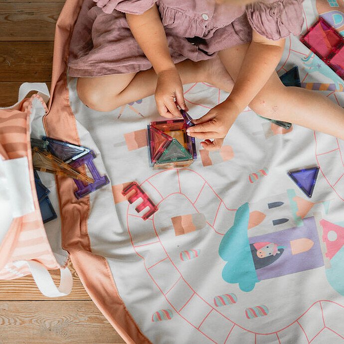 babylab-play and go - tapis de jeu et panier de rangement fairyworld2