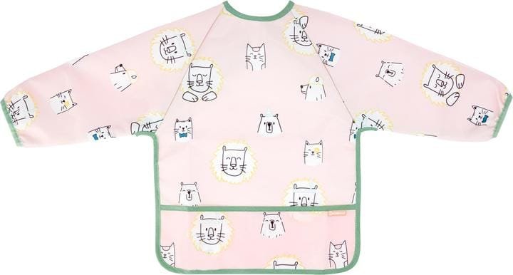 babylab-badabulle-bavoir rose manche longue4